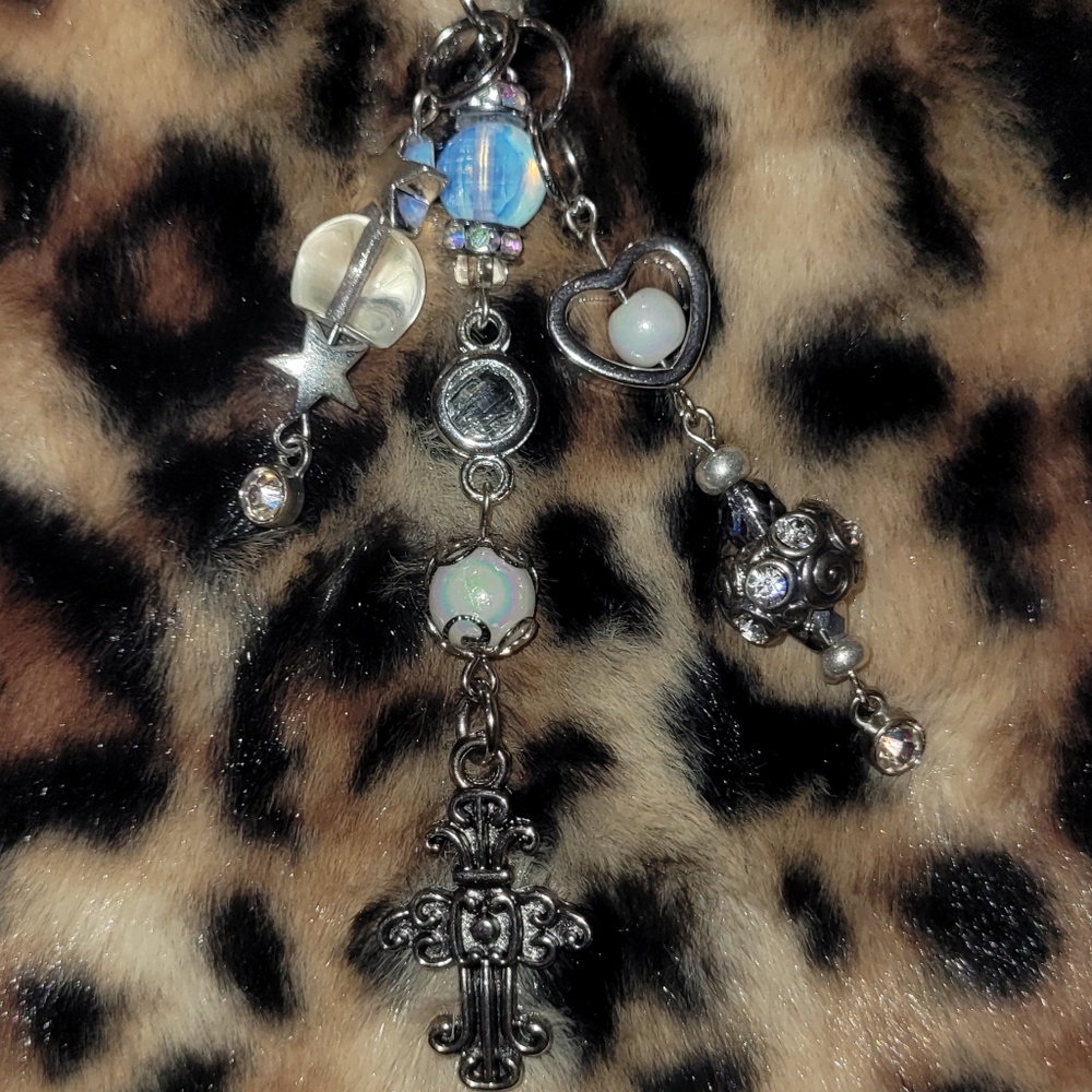 Elegant Silver Bag Charm